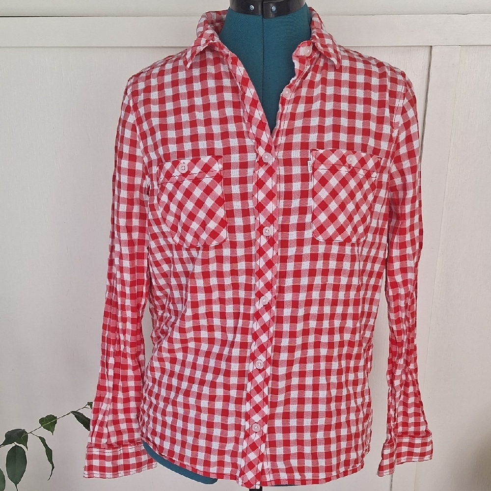 Levi's Red and White Checkered Shirt